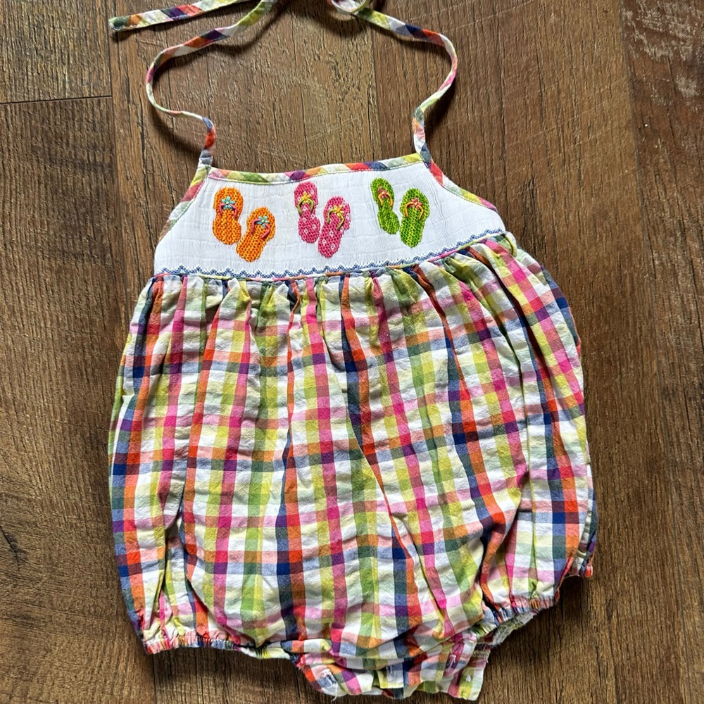 Baby Petite Palace Plaid Bodysuit 6 Months Multi-color